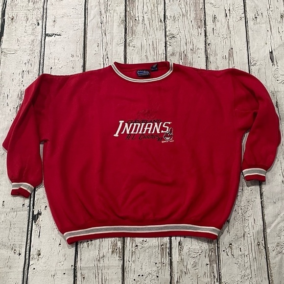 Vintage Cleveland Indians MLB Baseball 1997 A.L Champions Sweatshirt - Picture 2 of 9